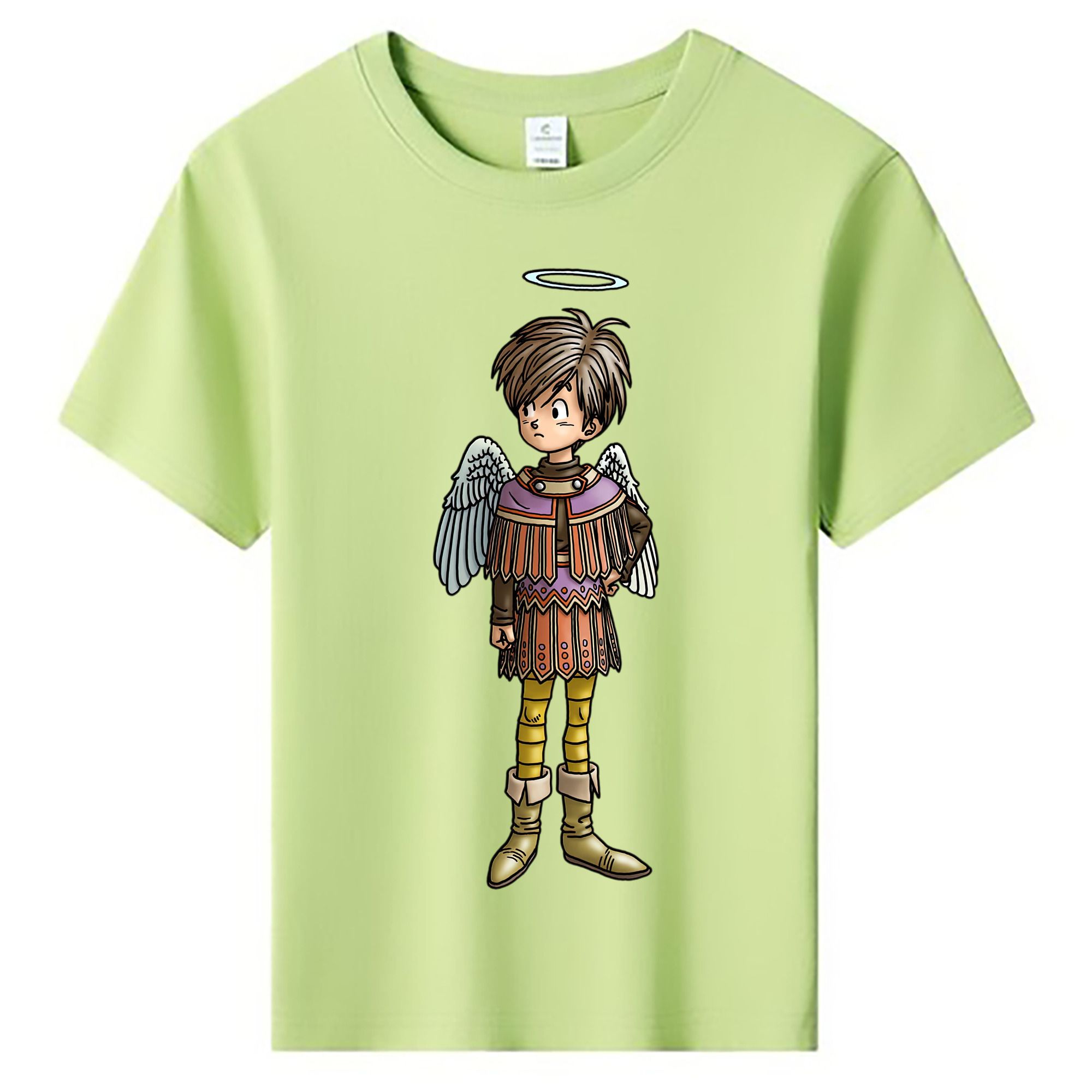（画像用） ドラゴンクエスト Doragon Kuesuto Dragon Quest 綿100％キッズTシャツ（フロントプリント）